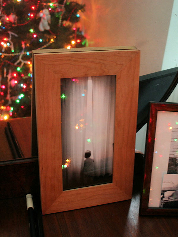 finished cherry hand made picture frame